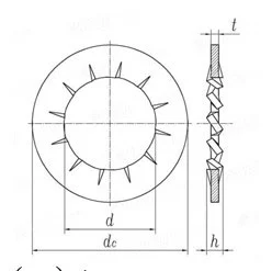 DIN 6798J Internal Serrated Lock Washers