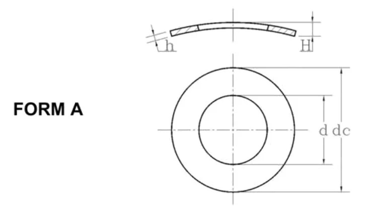 DIN 137A Curved Spring Washers
