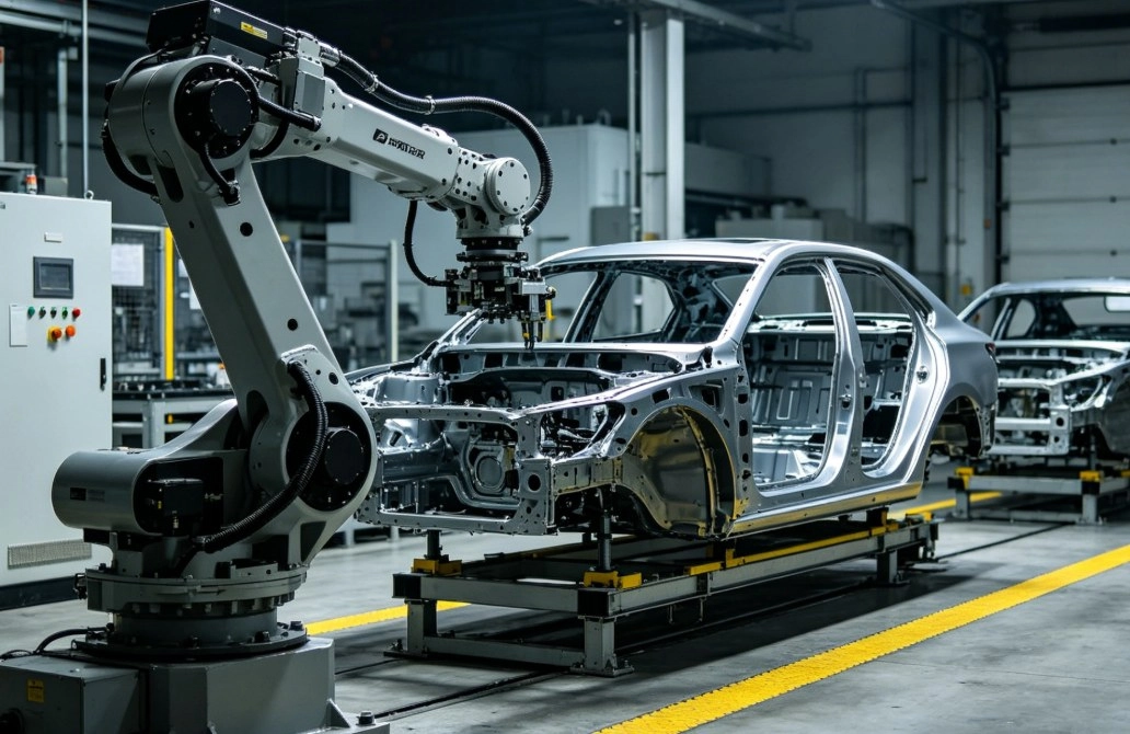 Automotive body assembly line: high-volume bolted joints are the core application for tooth lock washers